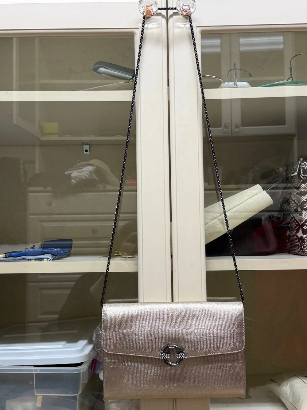 Metallic gold Women's Clutch Bag